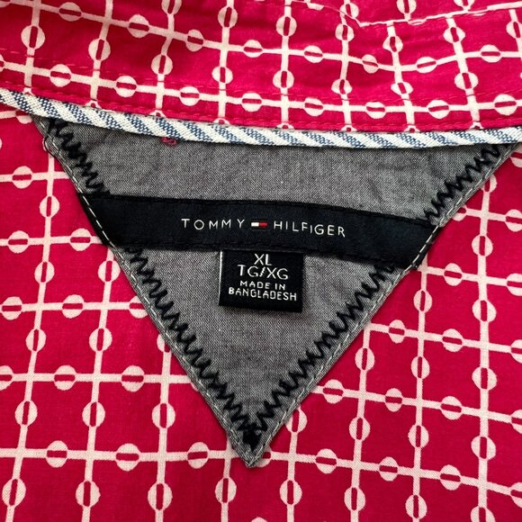 💖 TOMMY HILFIGER Classic Pink 100% Cotton Button Down Shirt - Size XL 💖 - Picture 6 of 11
